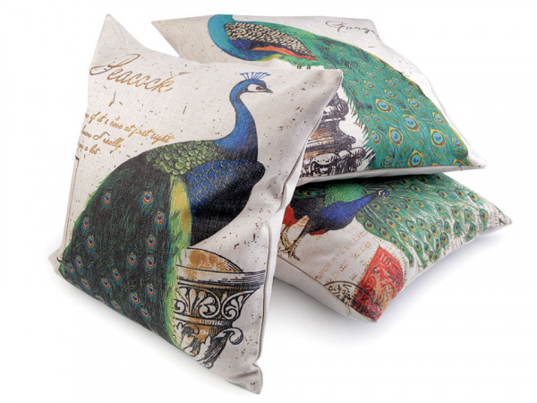 Povlak na polštář páv 43x43 cm