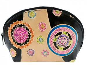 Pouzdro / kosmetická taška kožená 12x18 cm