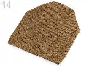 Pletená svěšená čepice
