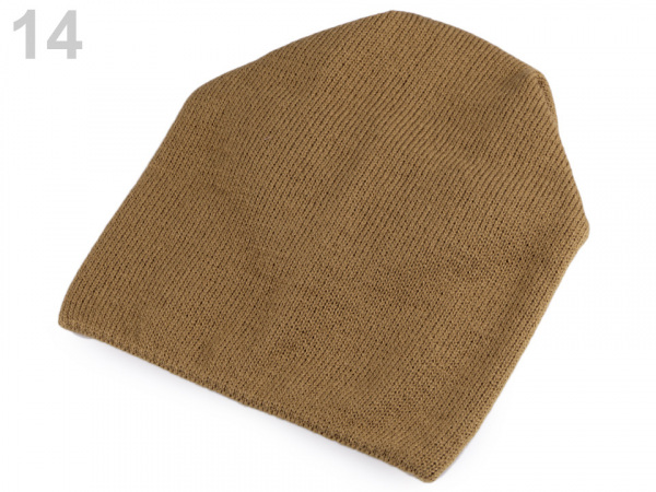 Pletená svěšená čepice