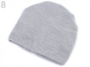 Pletená svěšená čepice