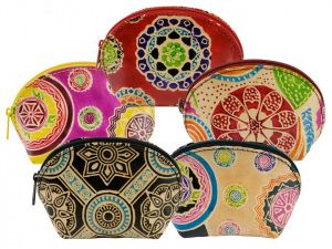 Peněženka / pouzdro / klíčenka kožená 7,5x11,5 cm