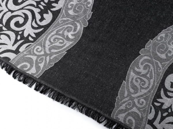 Šála s ornamenty a lurexem 70x180 cm