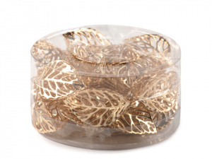 Dekorace kovový list 3D