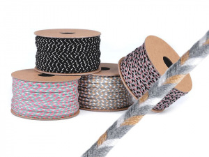 Bavlněná sutaška / provázek šíře 4 mm