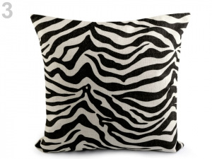 Povlak na polštář zebra 43x43 cm