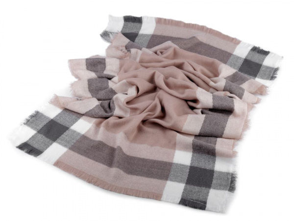 Šála / pléd káro 65x190 cm