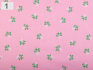 Bavlněná látka květy