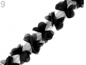 Prýmek mašle / motýlek na tylu šíře 65 mm