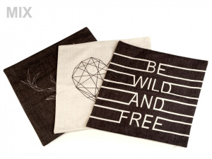 Povlak na polštář jelen, srdce 43x43 cm