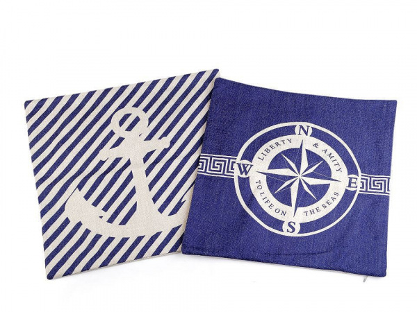 Povlak na polštář námořnický 43x43 cm