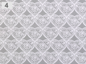 Bavlněná látka srdce