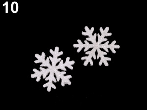 Hvězdy, vločky s glitry malé