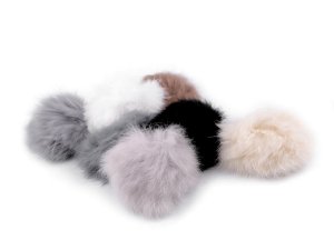 Kožešinová bambule s poutkem Ø6 cm