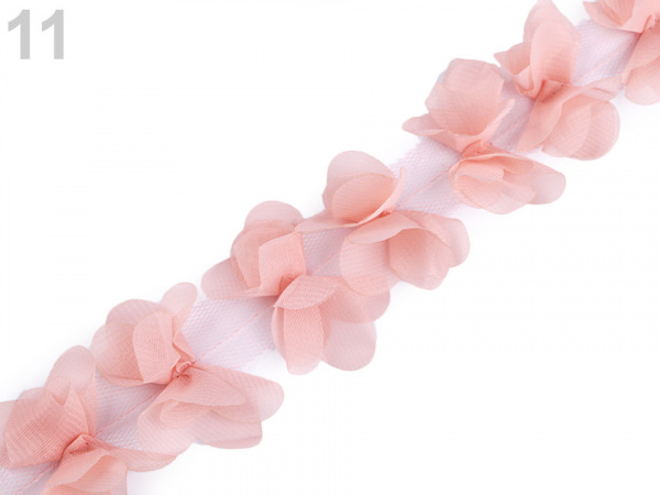 Prýmek mašle / motýlek na tylu šíře 65 mm