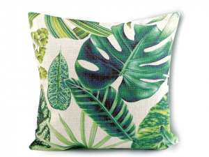 Povlak na polštář listy tropické džungle 43x43 cm