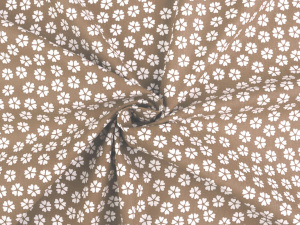 Bavlněná látka květy