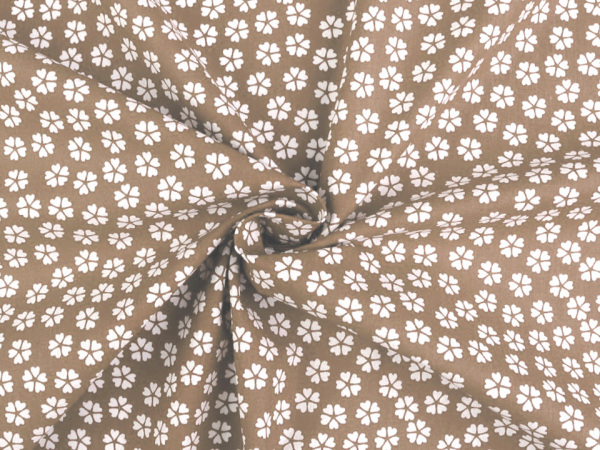 Bavlněná látka květy