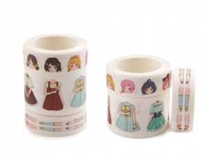 Washi páska holčičky Languo sada 3 ks