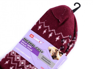 Ponožky zimní s protiskluzem, vlněné