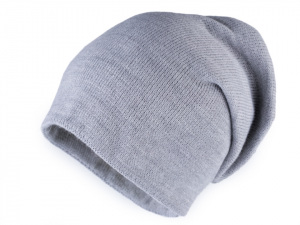 Pletená svěšená čepice