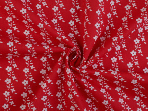 Bavlněná látka květiny