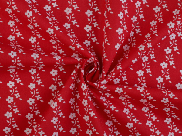 Bavlněná látka květiny