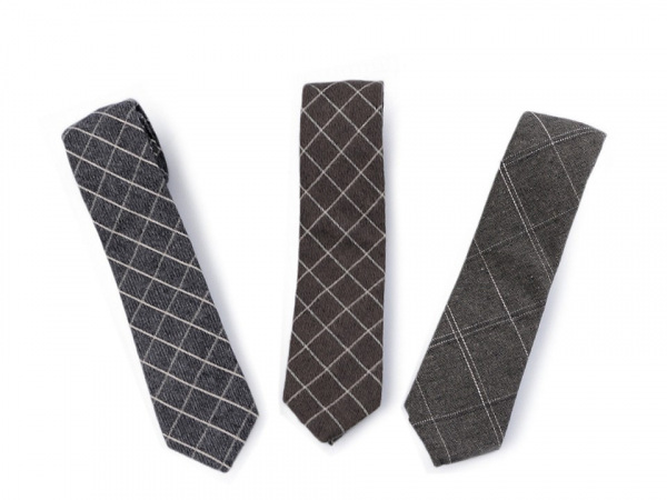 Bavlněná kravata károvaná