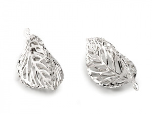 Dekorace kovový list 3D