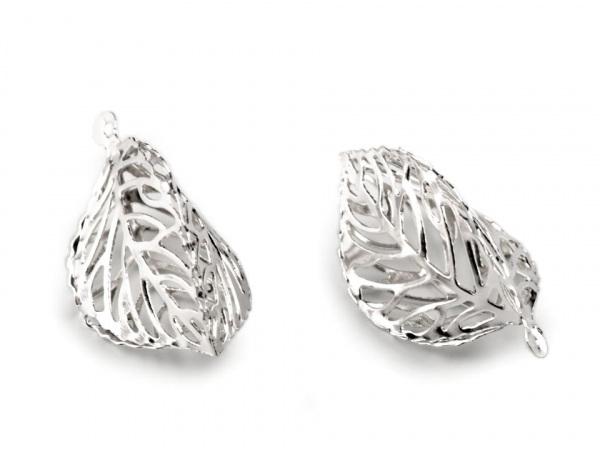 Dekorace kovový list 3D