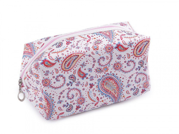 Kosmetická taška paisley, sova 10,5x18 cm