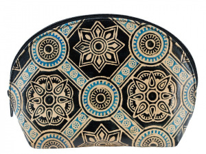 Pouzdro / kosmetická taška kožená 12x18 cm