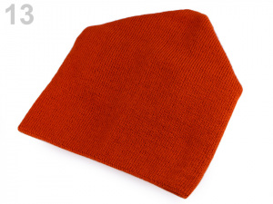 Pletená svěšená čepice