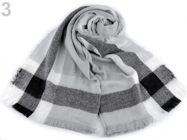 Šála / pléd káro 65x190 cm