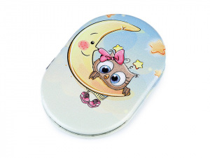 Kosmetické zrcátko sova s velkýma očima