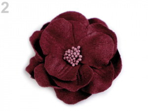 Vlněný květ s pestíky v barvě květu Ø65 mm