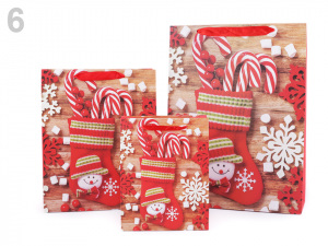 Dárková taška vánoční, sada 3 velikostí