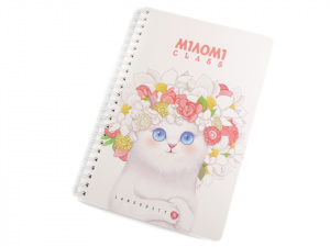 Blok / zápisník linkovaný A5 kočka Languo