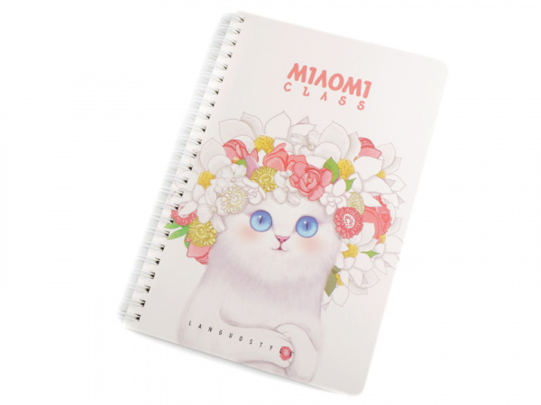 Blok / zápisník linkovaný A5 kočka Languo