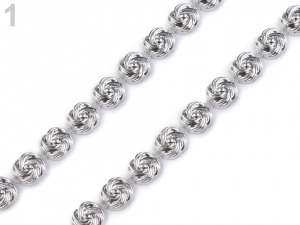 Růže na šňůře / borta šíře 10 mm