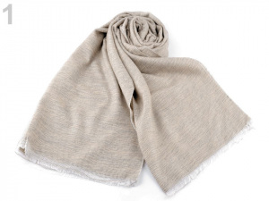 Šála žíhaná 65x200 cm