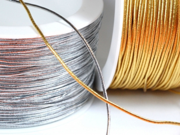 Pruženka klobouková lurex hladký 1mm