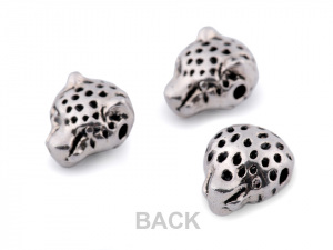 Kovový korálek lev, drak, panter