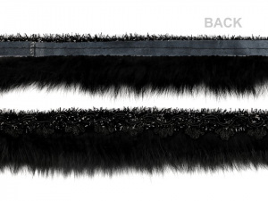 Prýmek s kožešinou šíře 40 mm