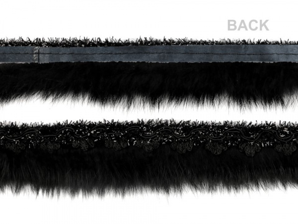 Prýmek s kožešinou šíře 40 mm