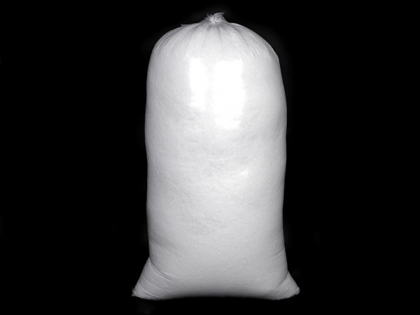 Výplň - kuličky z dutého vlákna bělené 5 kg