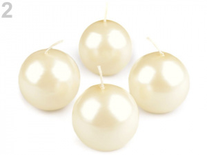 Adventní svíčky metalické koule