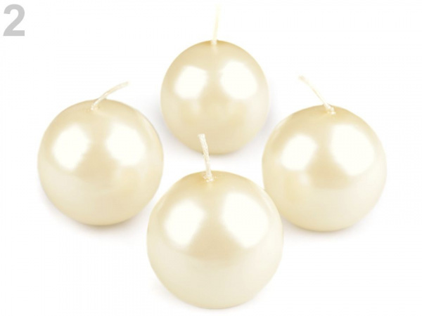 Adventní svíčky metalické koule