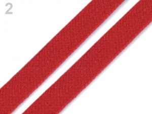 Oděvní šňůra plochá / dutinka šíře 11-15 mm