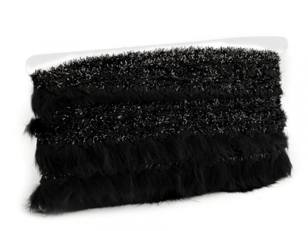 Prýmek s kožešinou šíře 40 mm